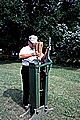 Bill Tippit Pressing a Broom