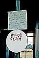 Sign at a Blueberry U-Pick Farm
