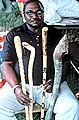 David Allen with his Walking Sticks