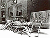 Finished Dugout Pirogue with Tools Displayed, 1984 LWE