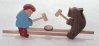 Man and Bear Hammering Toy