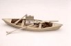 Model Pirogue with Hunting Gear
