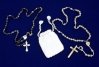 Chinaberry and Job's Tears Rosaries and Crochet Rosary Bag