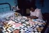 Quilting on a Bed