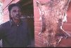 J.D. Warner and Stretched Deer Hide