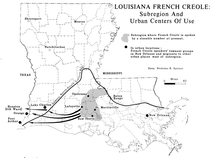Cajun, Louisiana, Creole, French-speaking